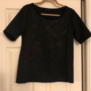 Sisley Unique Black Textured Top